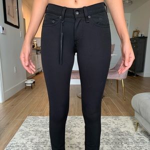 Rag & Bone Equestrian Black Skinny Jeans size 24